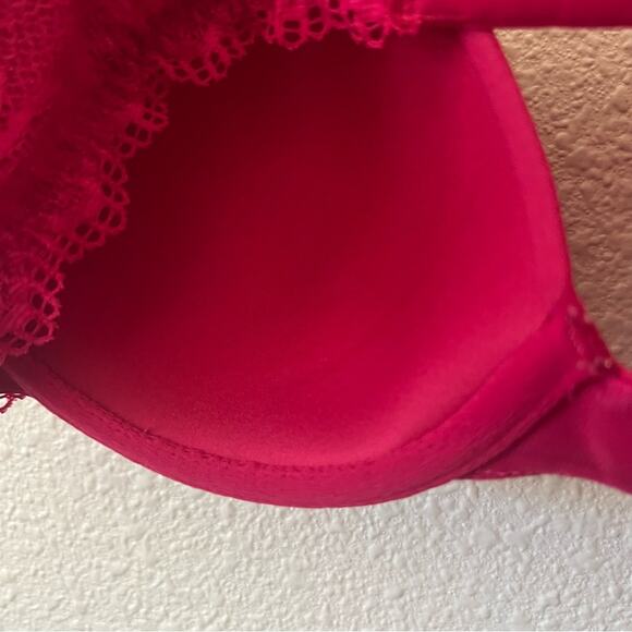 Soma 092201 Embraceable Enchanting Lace Demi Bra in Red 36B - Picture 4 of 6